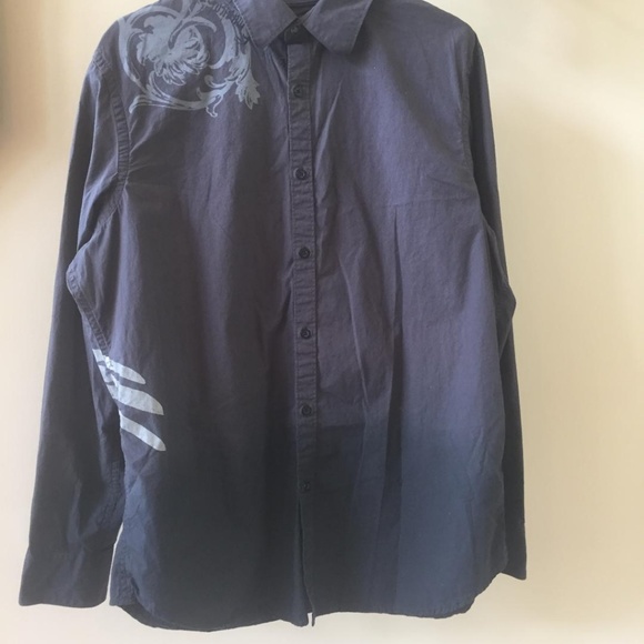 APT. 9 Rock and Roll Wings Black Shirt Large - Picture 6 of 7